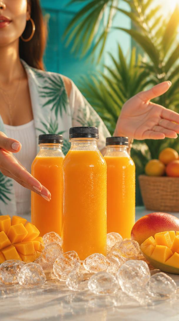 Sunny Juices moment-based TikTok In-Feed creative for Commerce moments